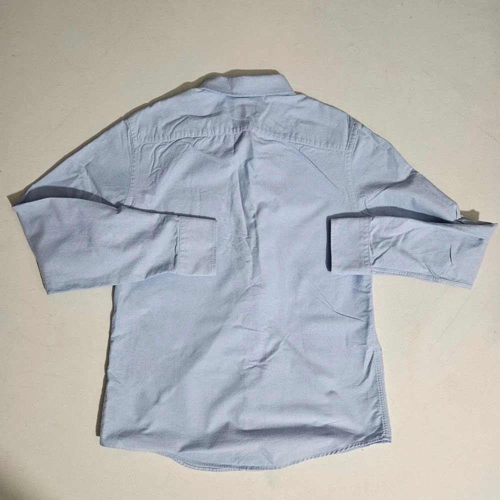 UNTUCKit Mens Medium 35163 Rioja-New Slim Fit Blue Oxford Button Down Shirt